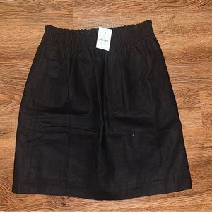 jcrew high waisted skirt in black NWT